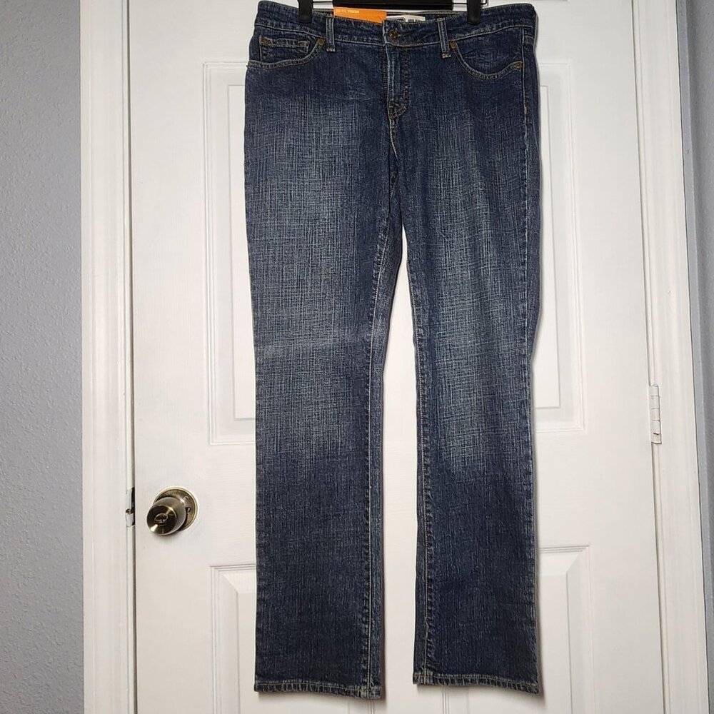 NEW - Levi Strauss Mid Ride Straight Leg Jeans - Size 14 Misses